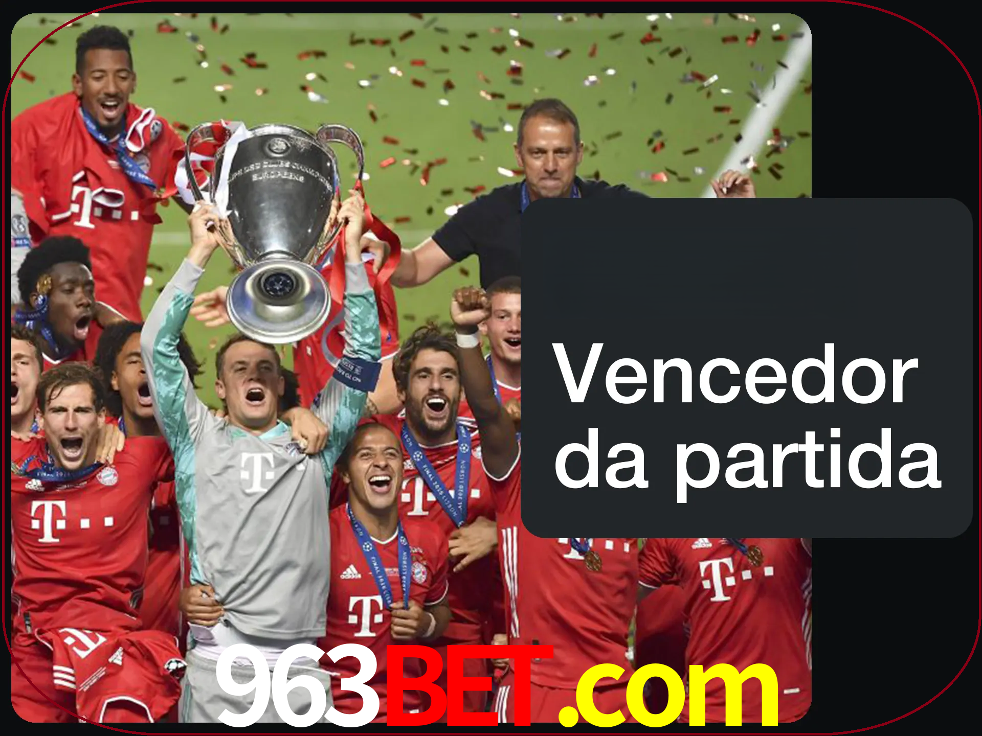 Aposte no vencedor e ganhe uma grande quantia de dinheiro.