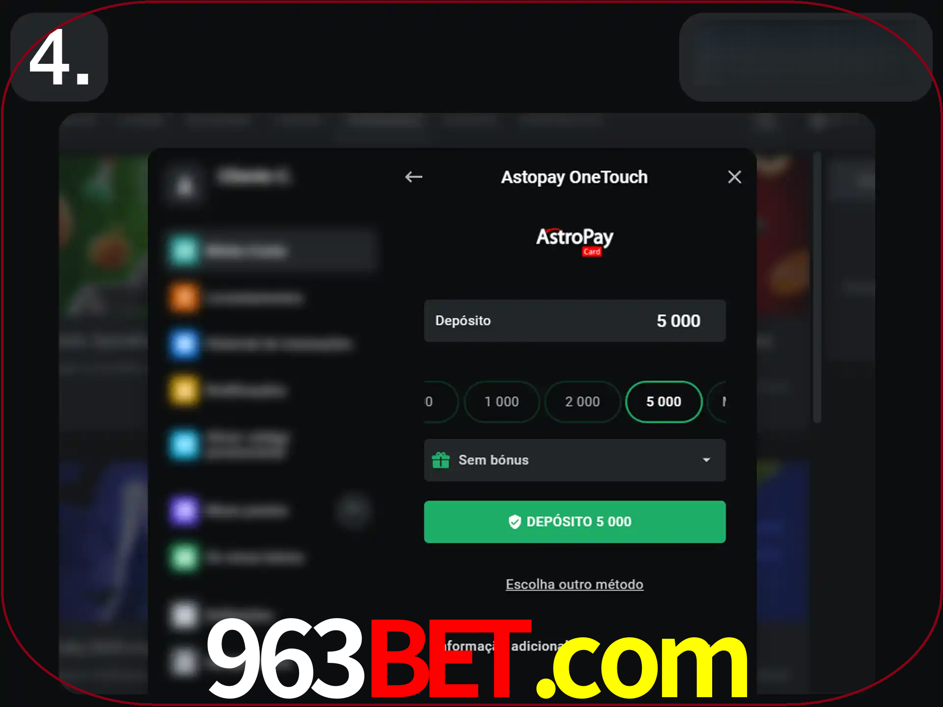 Preencha todos os seus dados nos campos.